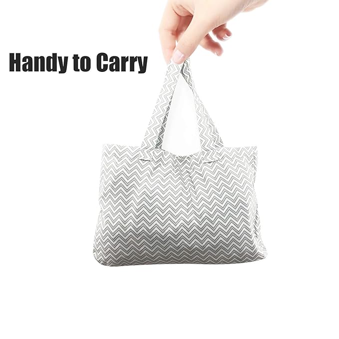 Portable 2-in-1 Grocery Cart Seat Cover and Baby Highchair Cover (Gray Chevron)