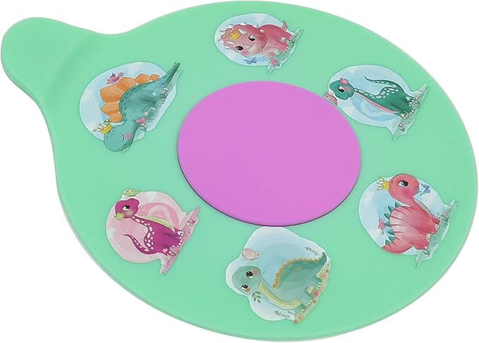 WSZCML Bathtub Drain Stopper, Silicone Tub Stopper Plug, Universal Bath Drain Cover, Beautiful Coral Reef Illustration, Kids Tots Babies Gift (Green Dinosaur)