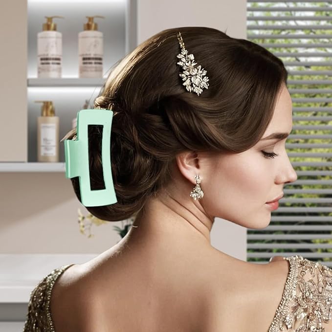 7 Pcs Spa Set, Facial Headband and Wristband Set, Skincare Accessories, College Style Girl Idea Gifts, Hair Accessories for Women and Girls (Tie Dye Green