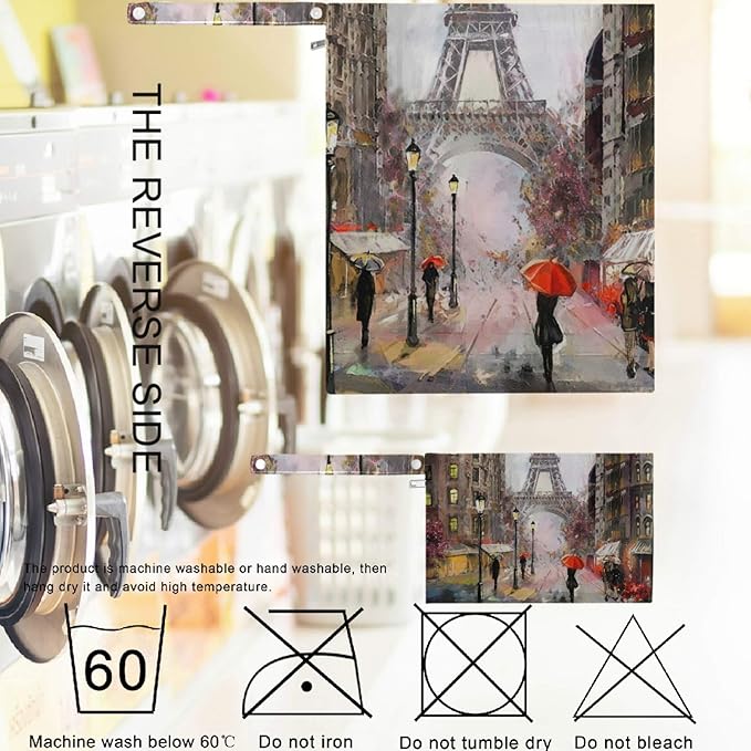 visesunny Oil Painting Eiffel Tower 2Pcs Wet Bag with Zippered Pockets Washable Reusable Roomy for Travel,Beach,Pool,Daycare,Stroller,Diapers,Dirty Gym Clothes, Wet Swimsuits, Toiletries