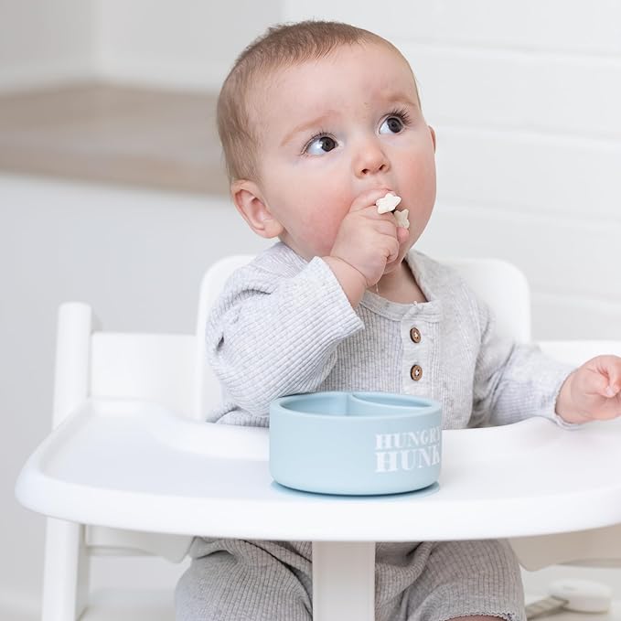 Silicone Suction Bowl for Toddlers and Babies by Bella Tunno, Food Grade BPA Free Silicone, Non Slip Suction Base, Microwave & Dishwasher Safe, Ideal Baby-Led Weaning & Self Feeding Bowl, Miss Mess