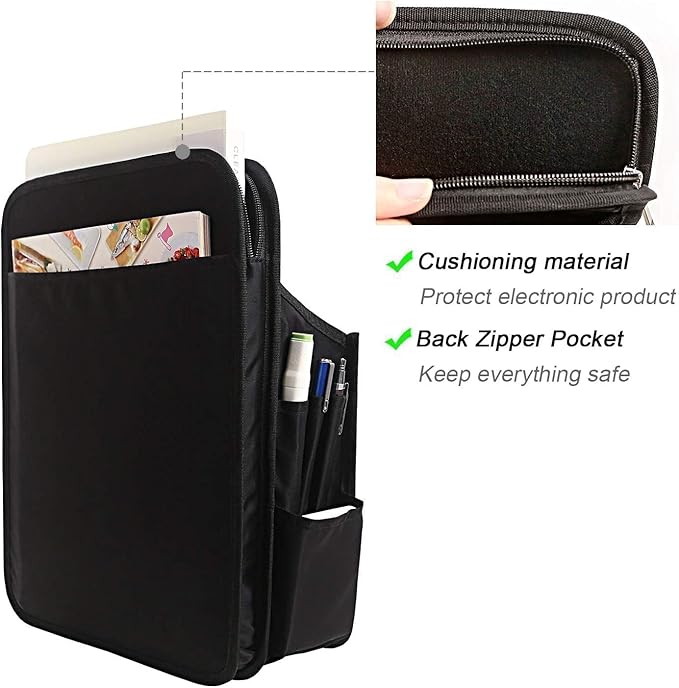 Yoillione Nylon Backpack Organizer Insert for Men and Women, Lightweight Travel Rucksack Insert with High Capacity, Large Bag Organizer with Zipper Pockets