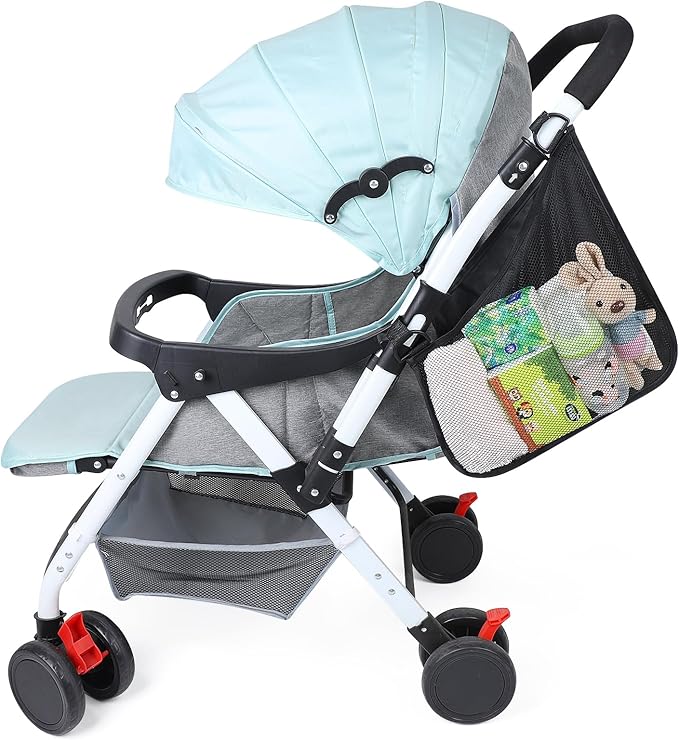 Accmor Universal Stroller Organizer, Side Sling Stroller Organizer, Mesh Cargo Net Stroller Storage Caddy Accessories, Stroller Bag Accessories Fits for Uppababy, Nuna, Baby Jogger, Doona Strollers