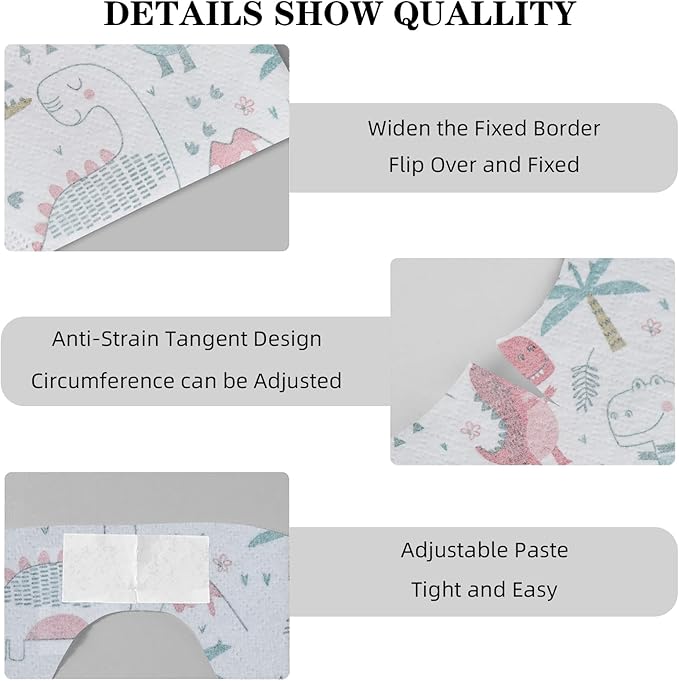 Baby Disposable Bibs Travel Feeding Bib 25pcs - Leakproof Liner, Food Catcher Pocket for 6-18 Months Babies Toddlers