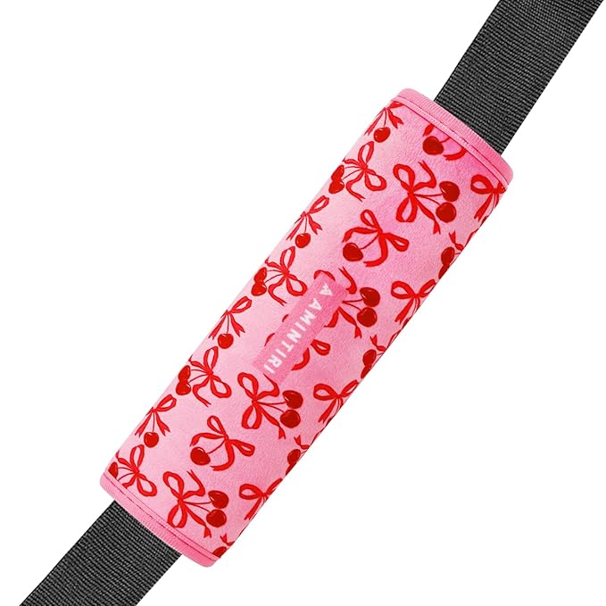Amintiri Seat Strap Shoulder Pads for Kids, Seat Belt Cover for Children, Soft Furry Seat Belt Cushion for Travel, Cartoon Car Seat Belt Pad Cover for Boys and Girls.