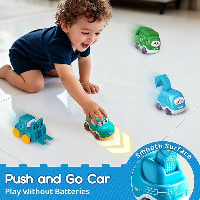 ALASOU 9 PCS Baby Cranes Car Toys for 1 Year Old Boy with Playmat/Storage Bag|1st Birthday Gift for Toddler Toys 1-2|Baby Toys 1 Year Old Boy Gifts for Infant 12 18 Months