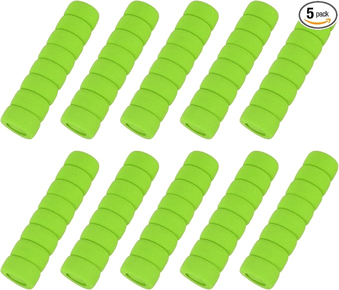 uxcell 10 Pcs Door Knob Cover, Safety Door Handle Protector Covers Anti-Collision Soft Spiral Door Knob Covers Foam Door Pull Cover for Bedrooms Bathrooms Offices Doors, Green