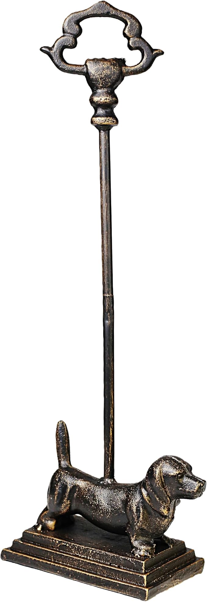 Door Stoppers for Bottom of Door Cast Iron Decorative Door Stop Wedge Metal Doorstops (Vintage Dog)