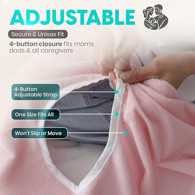 Wearable Burp Cloths - Extra Soft, Absorbent, and Waterproof Garment Protector for Parents - Perfect for Spit-Ups, Drool, and Milk - For Newborns, Boys, and Girls