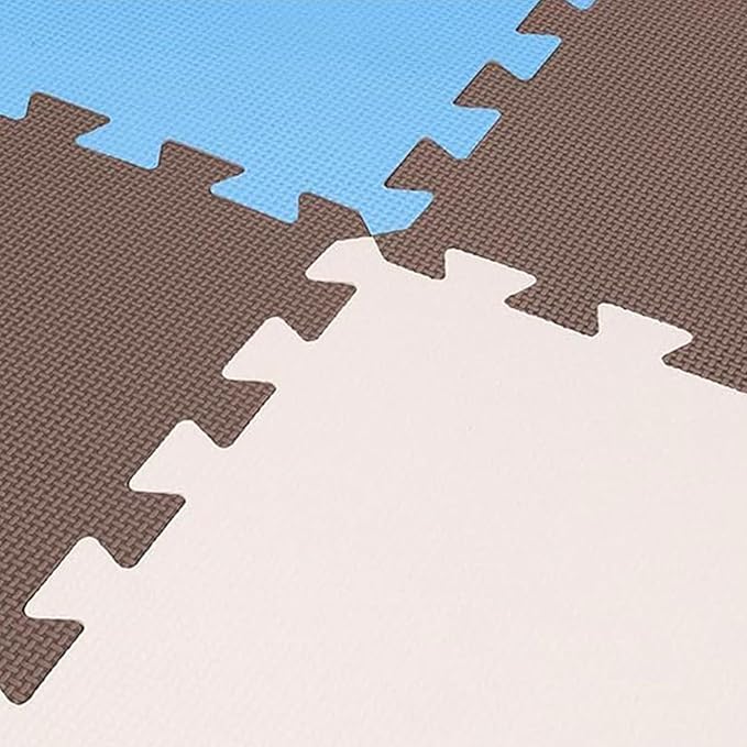 BalanceFrom Foam Floor Tiles for Kids - Non-Toxic Comfortable Baby Play Mat and Interlocking Foam Tiles for Crawling & Development, Soft Play Mat for Babies, 36 Tiles Cover 36 SQ SF