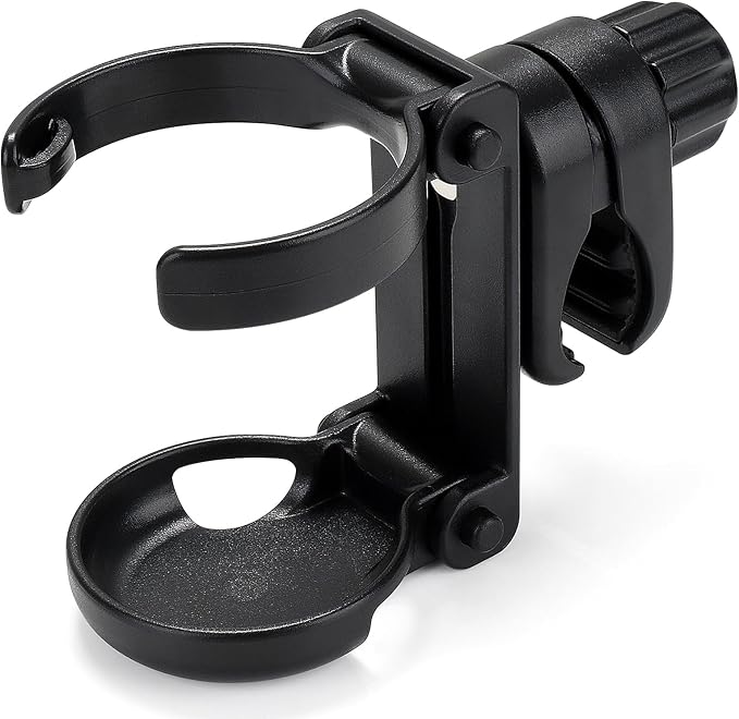 Accmor Stroller Cup Holder, Foldable Universal Cup Holder, 360 ° Rotatable Bottle Holder for Stroller, Bike, Wheelchair, Walker, Scooter ﻿