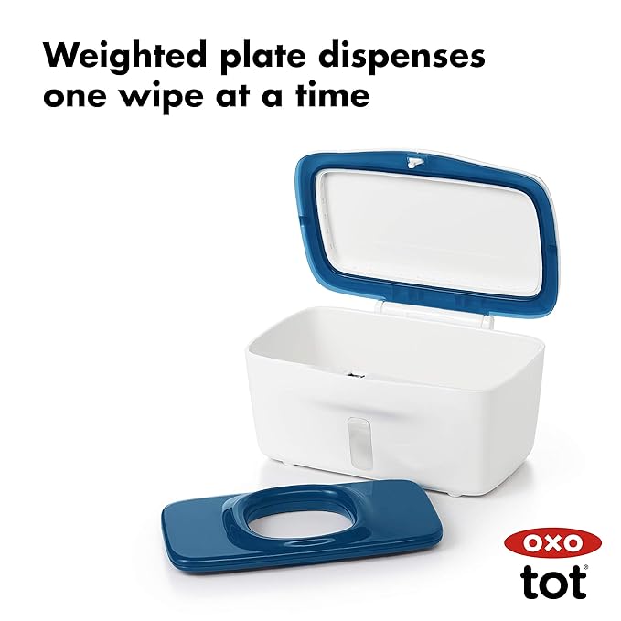 OXO Tot Perfect Pull Wipes Dispenser, Navy