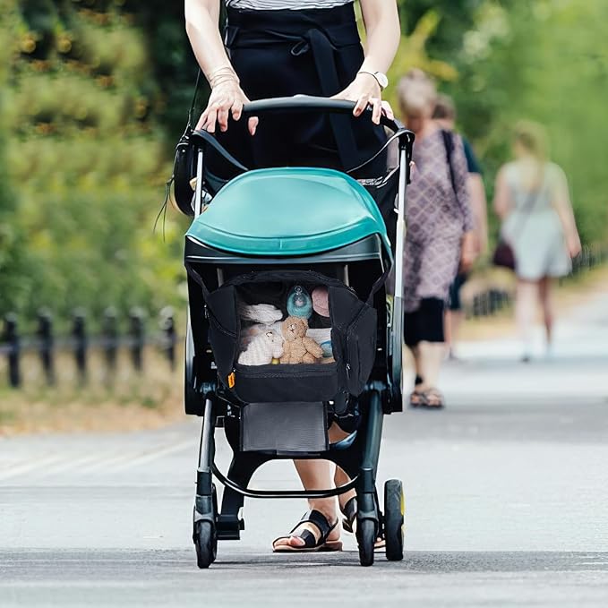 Storage Bag Compatible with Doona Car Seat Stroller, Stroller Accessories, Large Capacity, Diaper Bag Accessories, Wearable/Handle Backpack, Stroller Organizer Bag Carry-All Parent Organizer (Black)