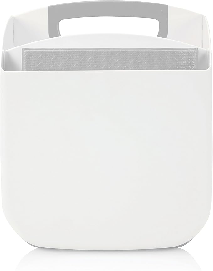 Ubbi Portable Diaper Changing Station Diaper Storage Caddy Organizer with Folding Changing Mat, Stores Baby Diapers, Wipes and Baby Accessories, Gray