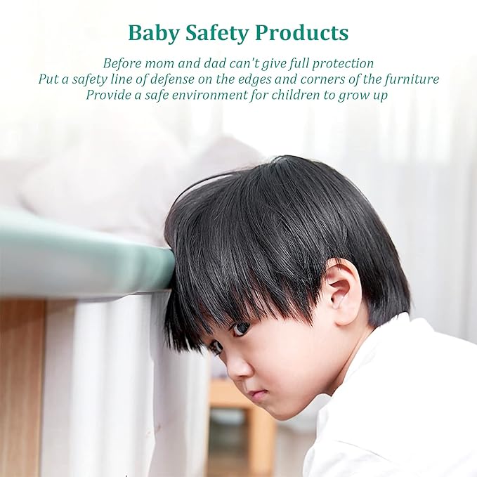 Corner Guards, Milky White(4 Corner&6.5ft Safety Bumpers), FURNITURE_EDGE_BUMPER, Protects Babies from Sharp Furniture Corners