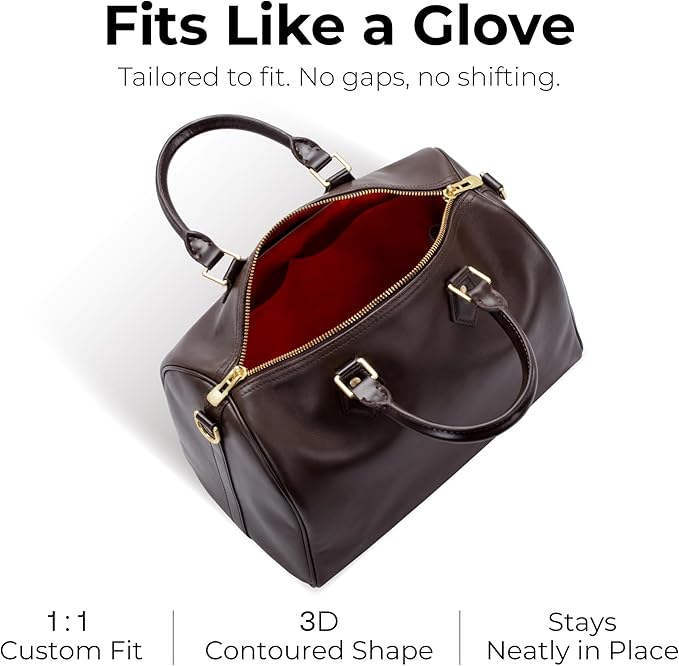 Handbag Organizer Insert for LV Speedy 30, Custom Fit Inside Premium Rogue Coeur Lightweight WaterResistant Purse Insert with Cup Holder Accessories
