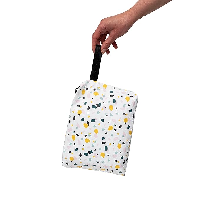 Rolling Nomad Tyvek Zippered Pouch, Swimsuit Bags, Wet & Dry Reversable Bags, Travel, Toiletry, Pool & Beach Essentials, Waterproof, Summer Must Haves, 8x6.5x1, (Small)