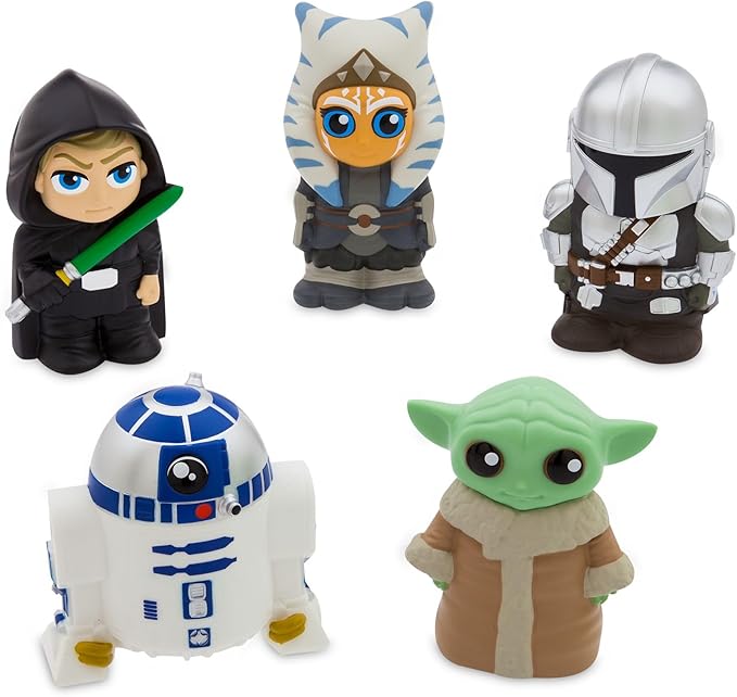 Disney Store Official Bath Set (Star Wars: The Mandalorian) - Kids Bathtub Accessories with Beloved Disney Characters - Colorful and Fun Bath Time Essentials for Kids - Suitable for All Ages