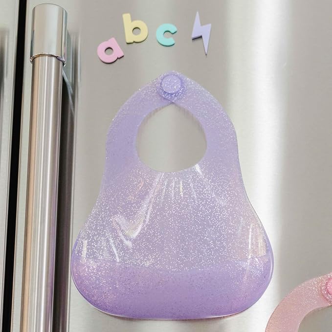 Magnetic Silicone Baby Bib – Waterproof, Dishwasher Safe, BPA Free Food-Grade, Feeding Bib for Infants and Toddlers