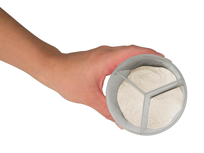 Dr. Brown's Baby Formula Dispenser with Snap-On Lid for On-The-Go Feedings, Milk Powder Dispenser for Traveling with Infant, Gray (Pack of 2)