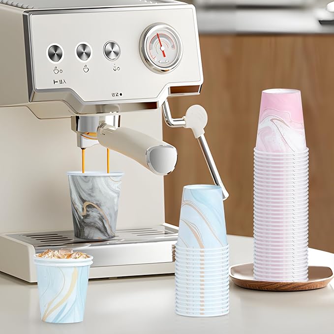 Huifany 300 Pack 5 oz Paper Cups, Disposable Bathroom Cups, Colorful Mouthwash Cups, Small Disposable Paper Cups, Mini Cup for Party, Picnic, BBQ, Travel and Event