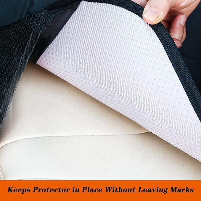 Car Seat Protector With Non-Slip Rubber Padded Backing, Waterproof Thickest Padding for Child Seats, No Imprint Under Baby Seat (Red-1pcs)