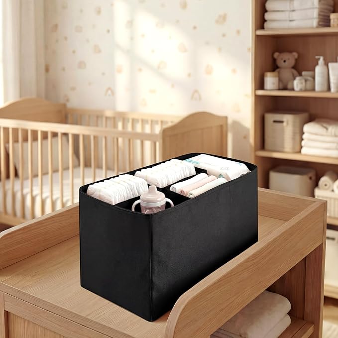 Mifoci Diaper Bag Insert Organizer 12 x 8 x 6.3 Inch Waterproof Multi Pocket Bag Purse Organizer for Work Tote Diapers
