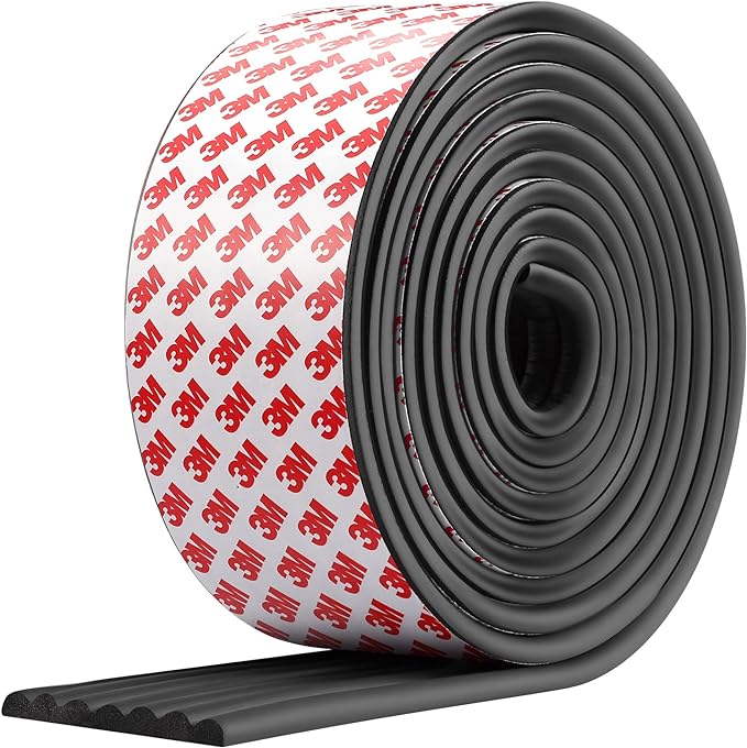 Upgrade Baby Proofing Edge Corner Protector, 16.4ft Edge Guards Padding with 3M Adhesive, Extra-Wide Soft Rubber Foam Padding, Furniture,Sharp Edge Safety Corner Edge Bumper Guard-Black