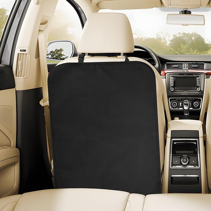 Heavy Duty Kick Mats Back Seat Protectors for Kids, X-Large Durable Car Back Seat Cover, Waterproof Sag Proof Kick Mats Back Seat Protector for Vehicles Protect from Dirt, Mud & Scratches, X-Large