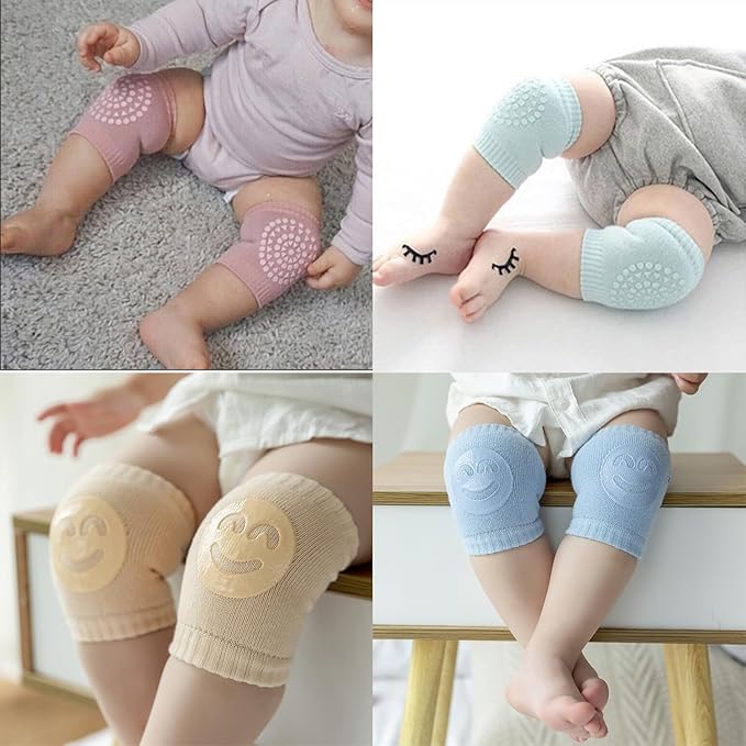 TFTSR Baby Knee Pads for Crawling (5 Pairs), Walking Protector Knee Pads For babies Toddler Kids Girls Boys 1-3