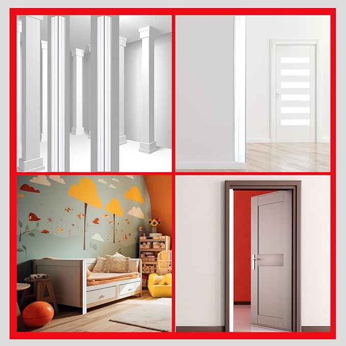 10 Pcs Wall Corner Protector, Clear Self-Adhesive Corner Protectors for Walls for Baby, Furniture, Door, Tables, Cover Sharp Furniture, Easy to Install (59.06'' x 1.18'')