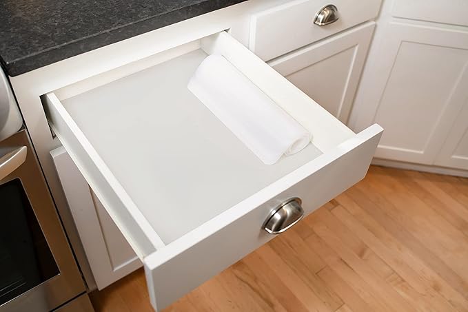 GASARÉ, Placemats Set of 4, Silicone Placemats, Table Mats, Non-Slip, Easy to Clean, Heat Resistant, Flexible, 20% Thicker, 16 x 12 inches x 1.1mm, White