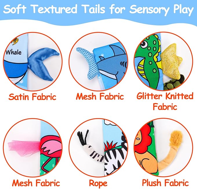 2PCS Baby Books 0-6 Months Infant Toys 0-3 3-6 6-12 Months Baby Tummy Time Sensory Toys 3 4 6 Month Newborn Essentials Must Haves Crinkle Touch Feel Busy Book for Babies Boys Girls Easter Shower Gifts