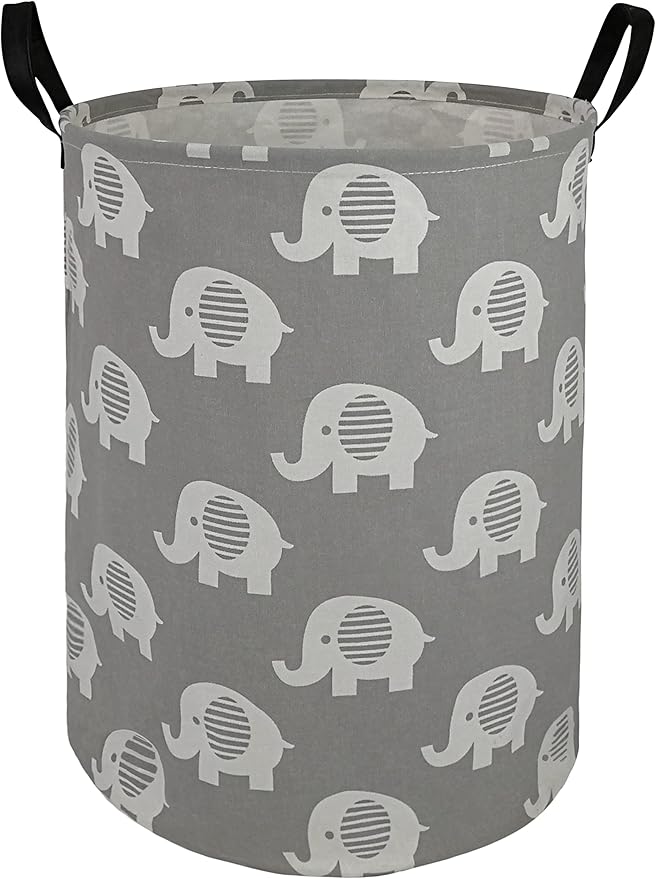 MAIZMZ Kids Hamper Storage Bins Organizer Toy Box Laundry Basket Large Canvas Collapsible Chest for Home/Dorm/Kitchen/Pet/Office/Closet/Shelf/Gift Baskets