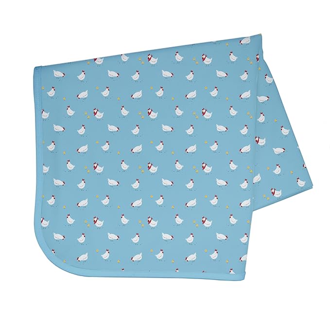 BapronBaby Little Chickies Splash Mat - Waterproof Catch-All for Under High Chairs, Floors, Tables, Playtime or Arts & Crafts - Machine Washable - 45" x 45”