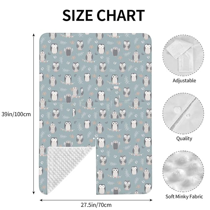 Owl Baby Car Seat Canopy Cover, Nursing Cover for Newborn, Owl Baby Stuff, Stroller Cover for All Seasons