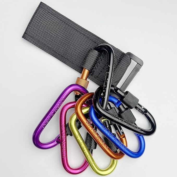[Upgrade]Baby Stroller Hook with Locking, Carry 30 lbs per Stroller Clip, Baby Stroller Accessories & Car Seat Hook for Hanging Diaper Bag, Golf, Shopping and Pet Cart(2 Pcs + Nylon + Cyan)