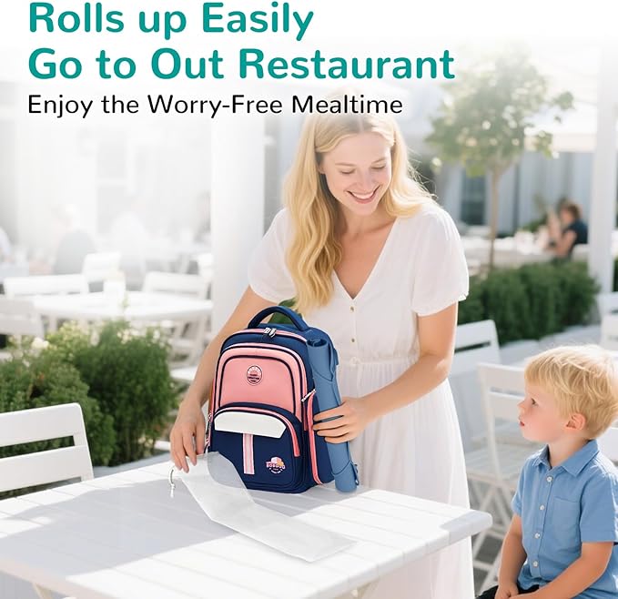 DZDOV Silicone Placemat for Baby Self-Eating: Dishwasher Safe & Non-Slip for Dining Table - Table Mat for Baby 8-18 Months