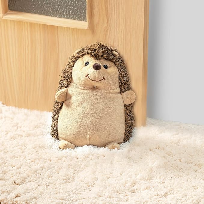 Marwood Cute Door Stopper Decorative Door Stops for Home and Office, Hedgehog Weighted Interior Doorstop Fabric Stuffed Animal Door Stopper Floor Decorative