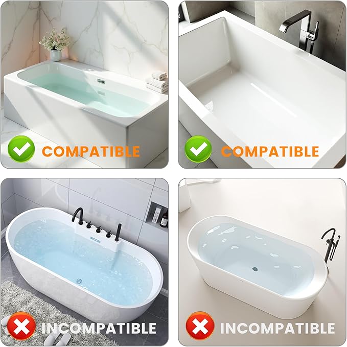 Silicone Bathtub Splash Guard with Strong Suction Cups, Bath Toy Holder & Water Spill Protector for Kids, No-Mess Play Shelf Organizer, Toddler Bath Essentials (Green)