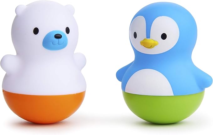 Munchkin® Bath Bobbers Mold Free Baby and Toddler Bath Toy, 6+ Months, Polar Bear/Penguin