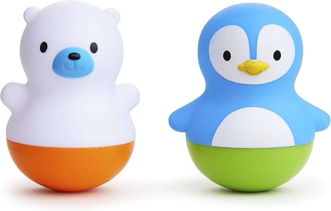 Munchkin® Bath Bobbers Mold Free Baby and Toddler Bath Toy, 6+ Months, Polar Bear/Penguin