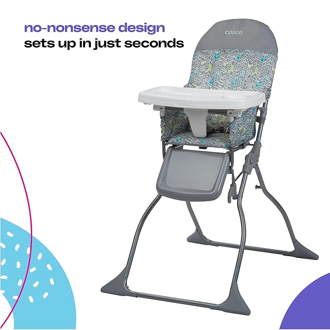 Cosco Kids Simple Fold High Chair, Lula