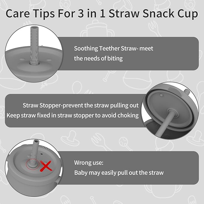 27 Pack Silicone Baby Feeding Set, Food Grade Silicone Baby LED Weaning Supplies, Include Suction Plates, Baby Bowls, Bibs, Fork & Spoon, Training cup with straw, 6 Months+(Brown, Beige, Grey)