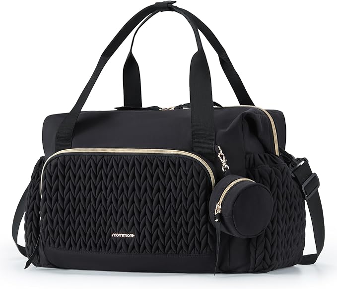 mommore Diaper Bag Tote, Large Capacity Travel Diaper bags, Hospital Bag for Labor Delivery, Baby Bag with Pacifier Case | Hospital Bag, for Labor Delivery, Baby Bag, with Pacifier Case