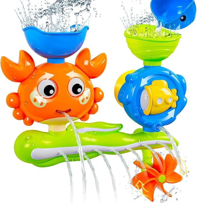 Crab Bath Toys for Kids Ages 1-3 Toddlers 2-4, Bathtub Toys for Babies, Water Shower Tub Toys for Boys Girls Infant Gifts Presents