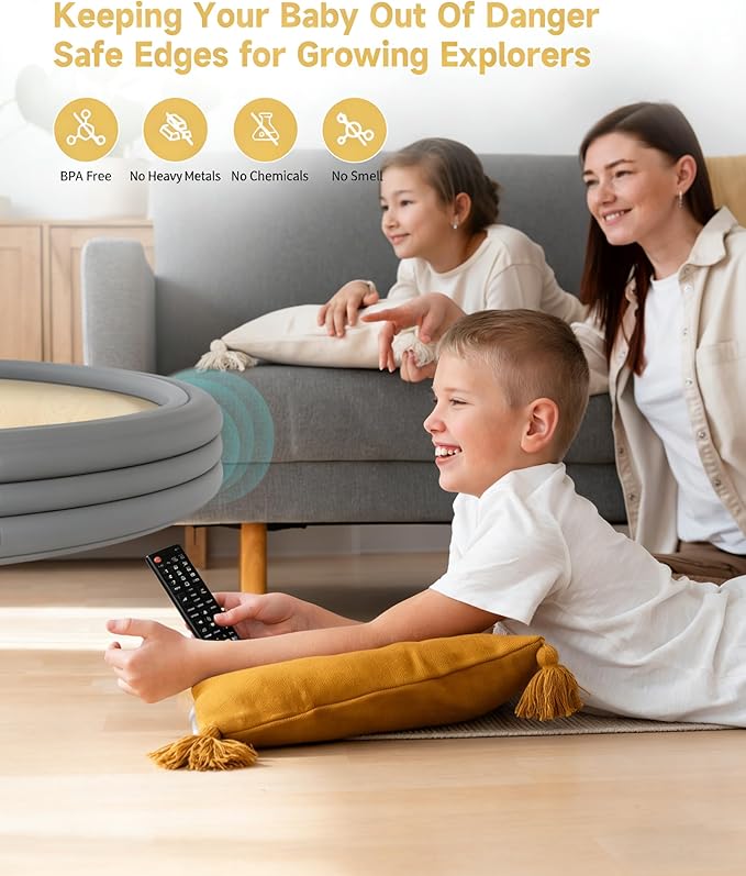 11.8''W Extra-Wide Edge Protector, 6.56FT 0.47''Th Baby Proofing Corner Guards, Safety Furniture Bumper, Pre-Taped, Thick Soft Rubber Foam Padding for Fireplace Table Stair Cabinet (Grey)