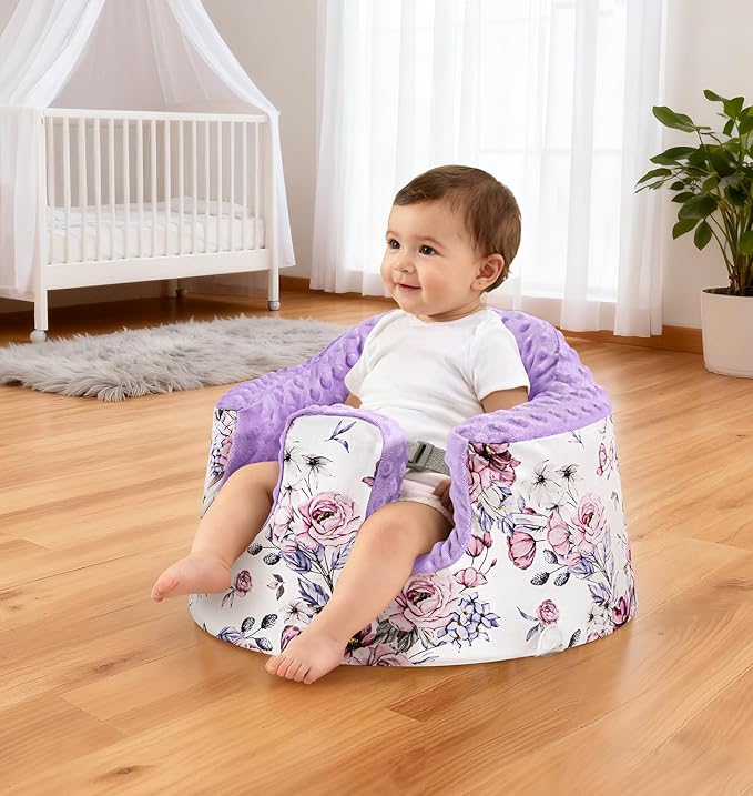 Seat Cover Compatible with Bumbo, Booster Seats Accessories, Soft Breathable Cover for Baby Girl Boy, Cover Only