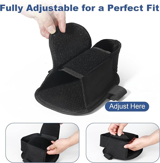 Adjustable Wheelchair Foot Straps for Leg Supports: Durable, Easy to Install, Secure Restraints for Seniors, Disabled, and Post-Surgery Patients,Perfect Foot & Leg Rests
