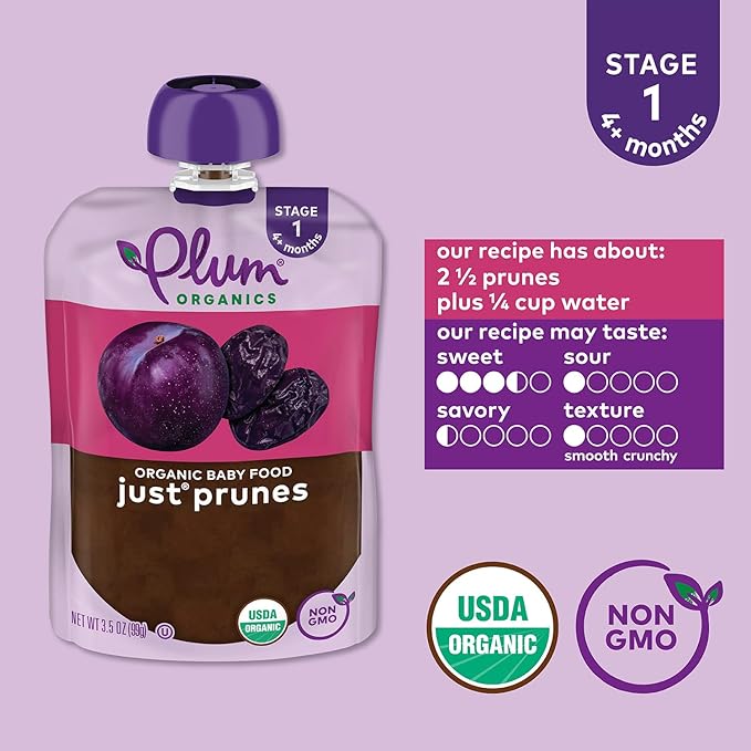 Stage 1 | Just Prunes Baby Food, 3.5oz (4 Pack)